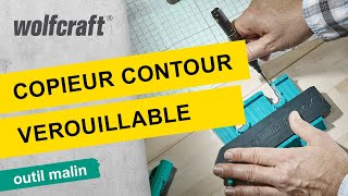 Comment découper des formes sur du parquet - Copieur de contour  verrouillable