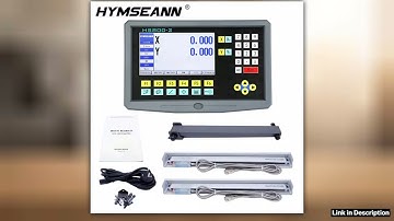 Multilingual 2 Axis LCD DRO Kit HS8002 Turning Lathe Milling Digital Readout Display Linear Glass