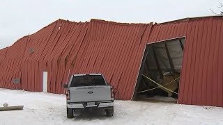 Mississippi horse barn collapses under weight of snow storm