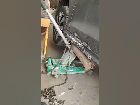 Car door correction repair process- Good tools and machinery make work