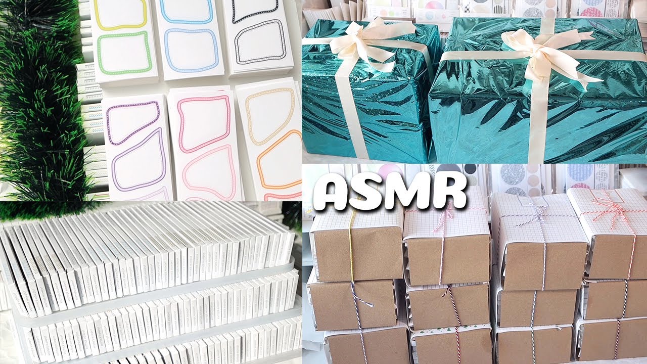 110만원 주문이 들어오다  | 크리스마스 샌드위치 포장중... #문구사장브이로그 #포장asmr #packingorders