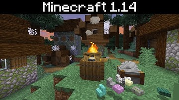 Minecraft 1.14 - Zombie Villages, Stonecutter Crafting, Campfire Chimneys, Better Scaffolding
