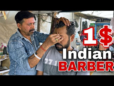 Best Head massage & Cold cram Face wash by Pradeep Street Barber (MASTER)