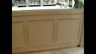 Reception desk panels started....