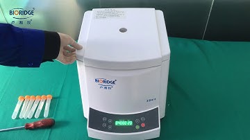 TD4A Tabletop Low Speed Centrifuge material balance before centrifugation