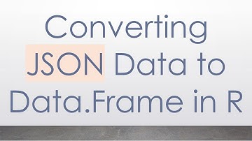 Converting JSON Data to Data.Frame in R