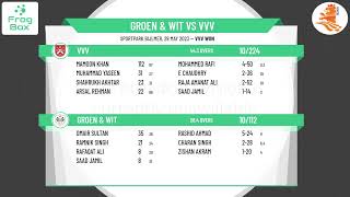 KNCB - Hoofdklasse - Groen & Wit v VVV