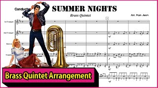 Summer nights 영화《그리스》중  (Brass Quintet Arrangement)