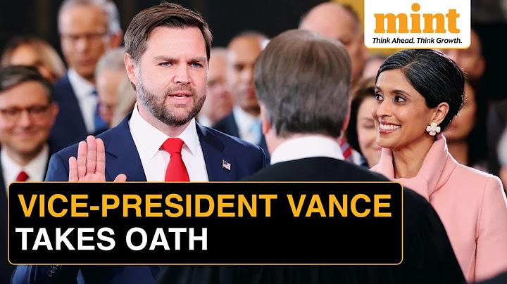 Trump Inauguration: As JD Vance Takes Oath, Wife Usha's Reaction Goes Viral | WATCH