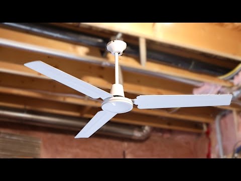 Video: Westinghouse Industrial Look 56” Ceiling Fan (White)