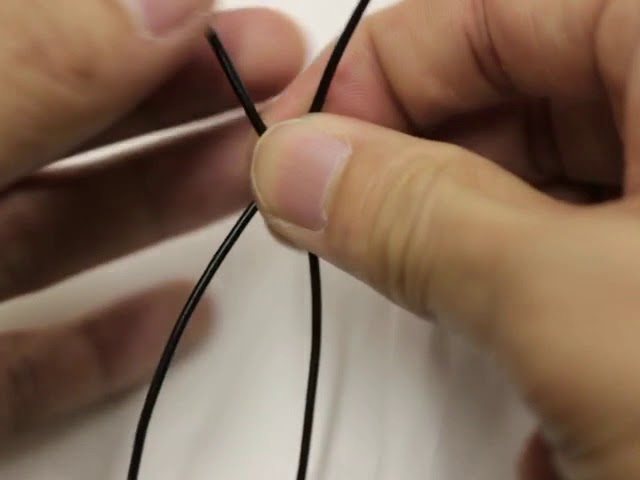 長さを調節できる革紐の結び方 Youtube