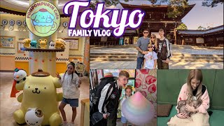 Tokyo Vlog 🇯🇵 Pompompurin Café | Japan With Kids | Japan's Micro Pig Café | Mipig café Harajuku