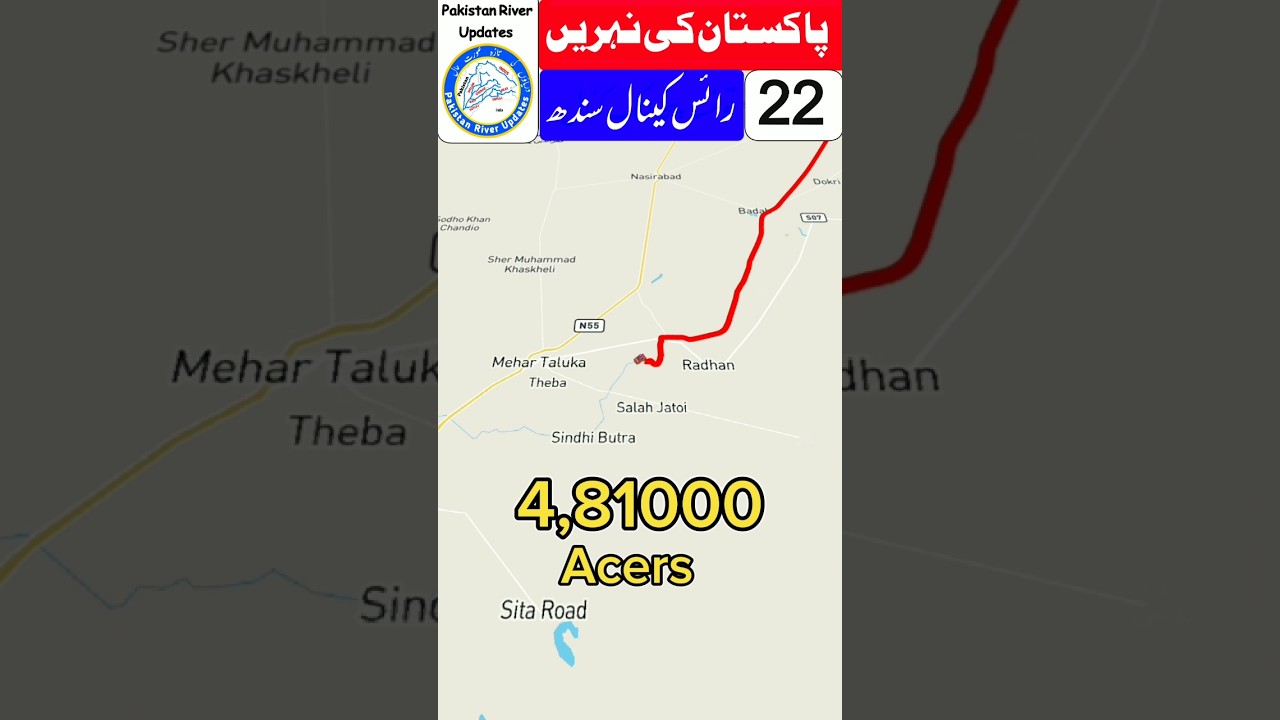 Rice canal | Sindh irrigation system  |  Sukhar Barrage | Indus River 