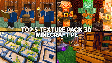 (TOP 5 REALISTIC TEXTURE PACK MCPE) Texture Pack 3D Realistis Di Minecraft PE Terbaru 1.19 - 1.20