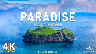 FLYING OVER PARADISE 4K UHD - Relaxing Music With Beautiful Nature Scenes - 4K Video UHD