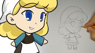 How to draw Cute Cinderella How to draw Cute Cinderella
