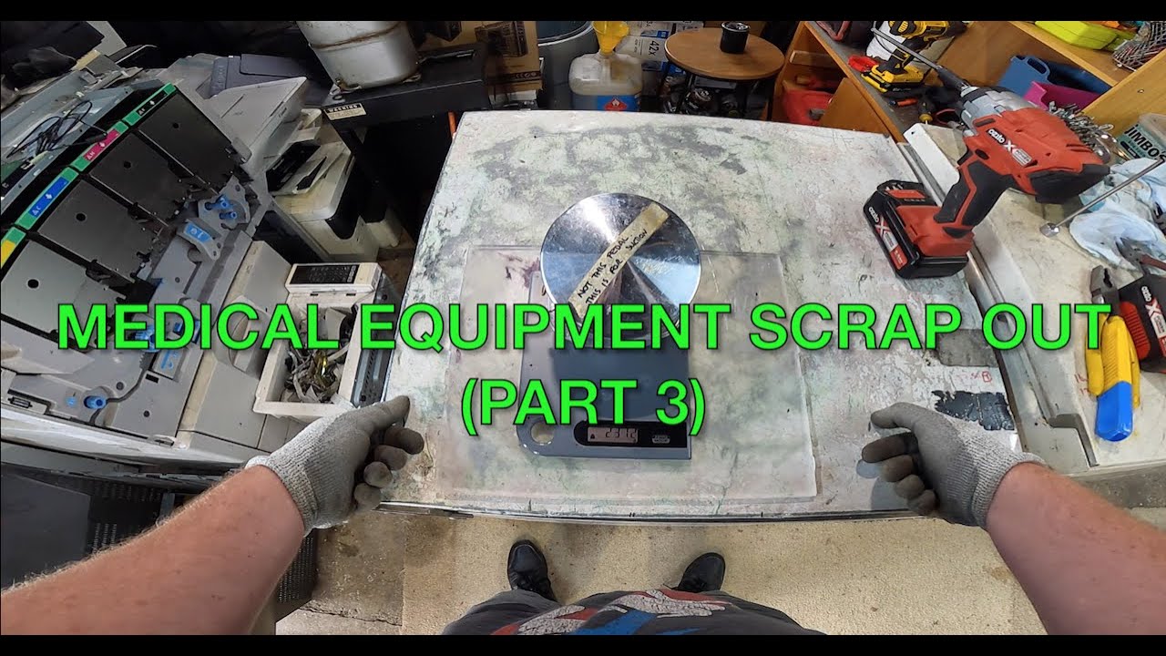 Breaking Down Medical Equipment Part 3 - ASMR - Scrap Breakdown - Metal Recovery - Metal Recycling.
