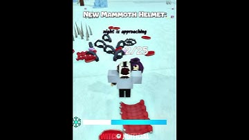 Thumbnail of New Item Mammoth Helmet🤔 #roblox #witchan #99nightsintheforest