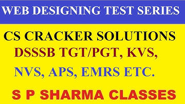 2 - Web Designing CS Cracker Solution 16 - 29