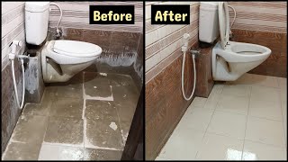 How to clean Bathroom Tiles | సులభంగా టైల్స్ క్లీనింగ్ | Clean tiles easily | Bathroom cleaning tips screenshot 5