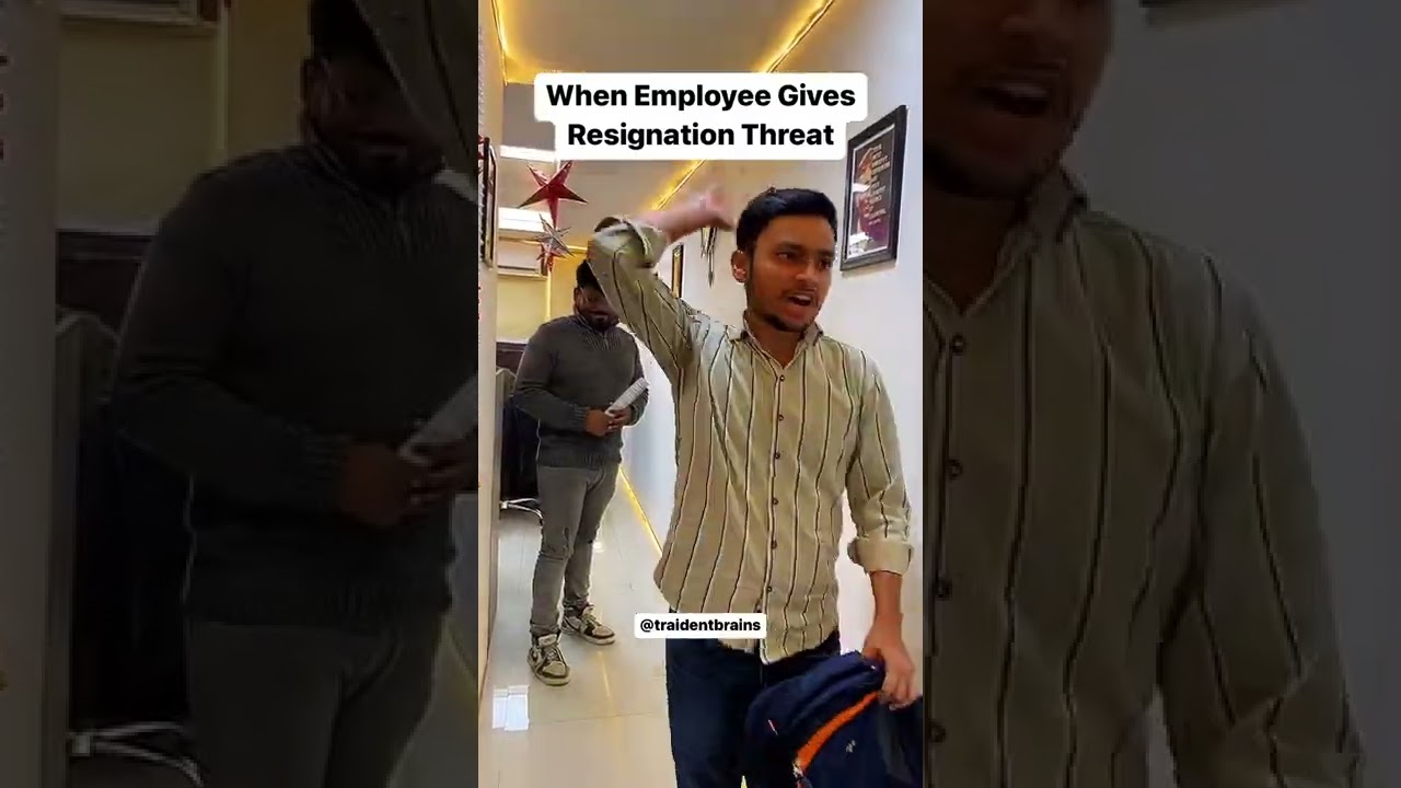 When Employee Gives Resignation Threat !! 😂🤣🤣