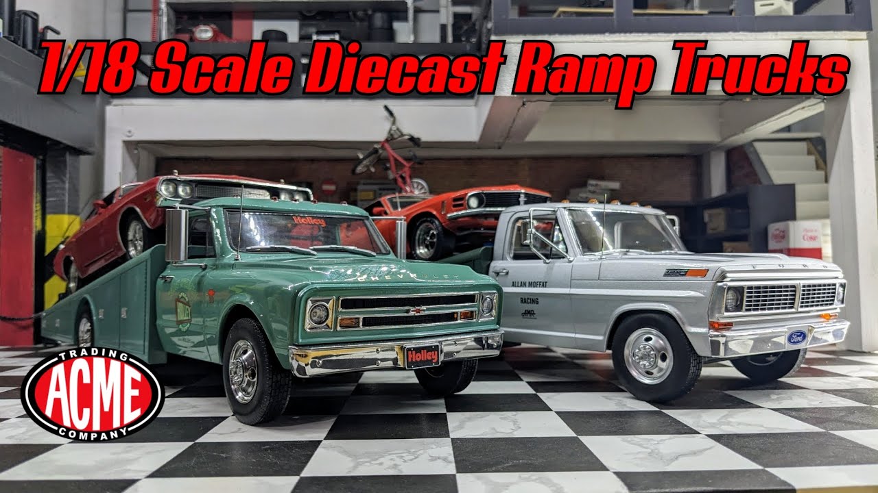 1/18 Scale Diecast Ramp Trucks Collection by Acme - YouTube