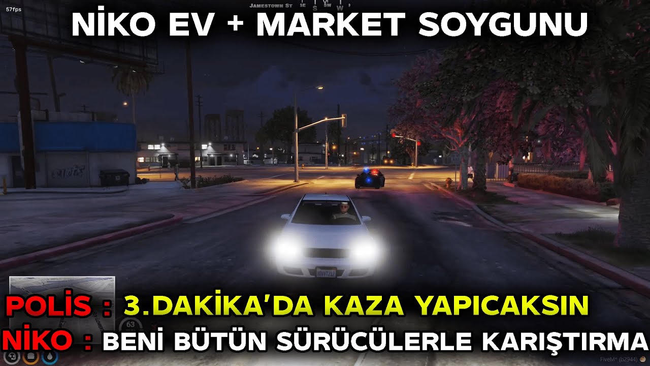 NİKO EV + MARKET SOYGUNU I İDDİALI KAÇIŞ I NOCLİP RP GTA V EFSANE KAÇIŞ