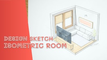 ISOMETRIC ROOM | Industrial & Product Design Sketching