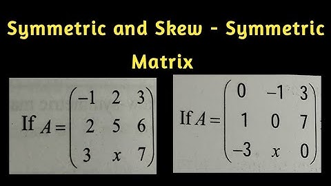 || Symmetric Matrix and skew symmetric Matrix with examples in Telugu || Engineering mathematics 1 |