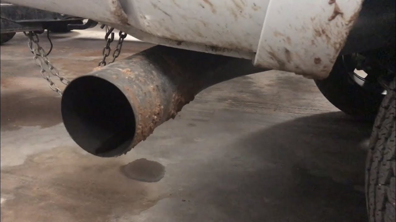 2018 Cummins 5 inch exhaust with muffler! - YouTube