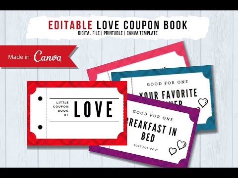 Walk Though – Modern Printable Shop Editable Love Coupons