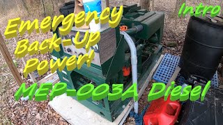 emergency backup power - grid down - diesel generator - mep003a - black diesel - be prepared!