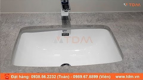 TDM.VN | Giới thiệu lavabo âm bàn Inax L-2298V (AL2298V) chậu rửa mặt giá tốt nhất
