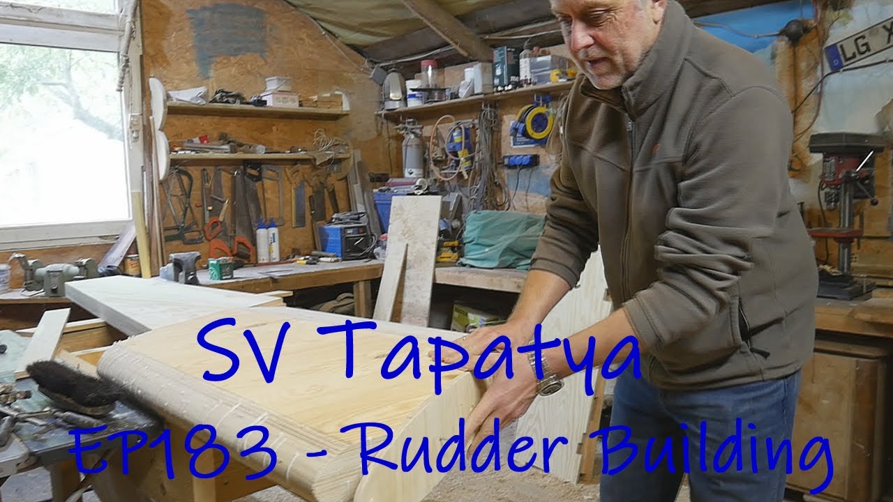Rudder building - Building a cruising sailboat - SV Tapatya EP183