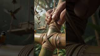 #MiniatureWorld #CreativeAI #Crafting #Woodworking #BambooHouse #JungleLife #EpicBuild #FantasyCraft