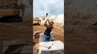 Satisfying Stone Breaking Technique| Ahmet.tezcan38