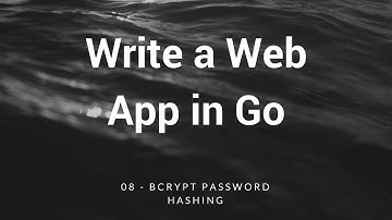 08 - Bcrypt password hashing