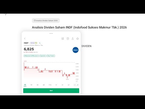 #Dividend Saham INDF - JULI 2026 #AnalisisSaham 💵#investasisaham