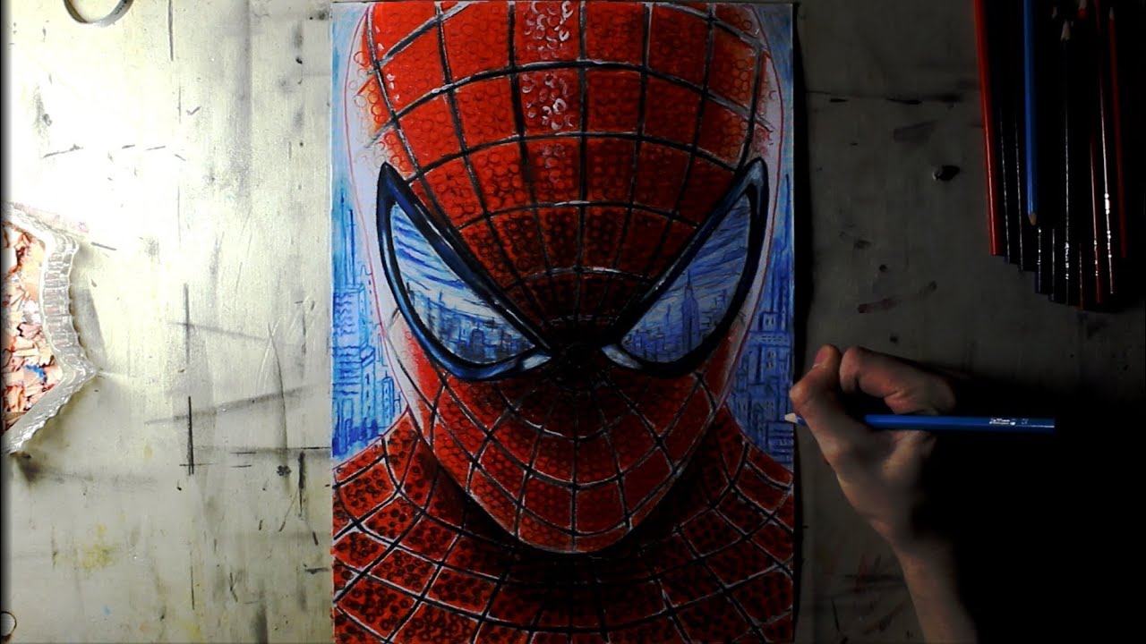 How I Draw The Amazing Spider Man - YouTube