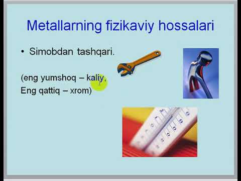 14 mavzu  Metallarning umumiy xossalari