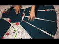kali dress cutting Kali cutting flair floral anarkali suit