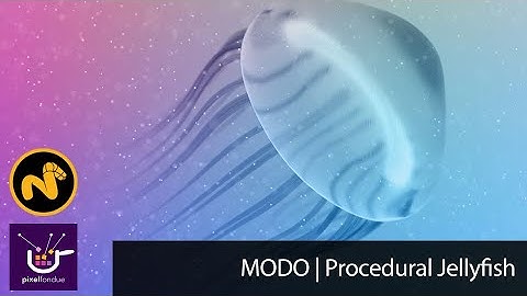 MODO| Procedural Jellyfish model and animate