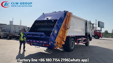 SINOTRUK HOWO 10tons  Garbage Compactor Truck for Waste Collection and Disposal