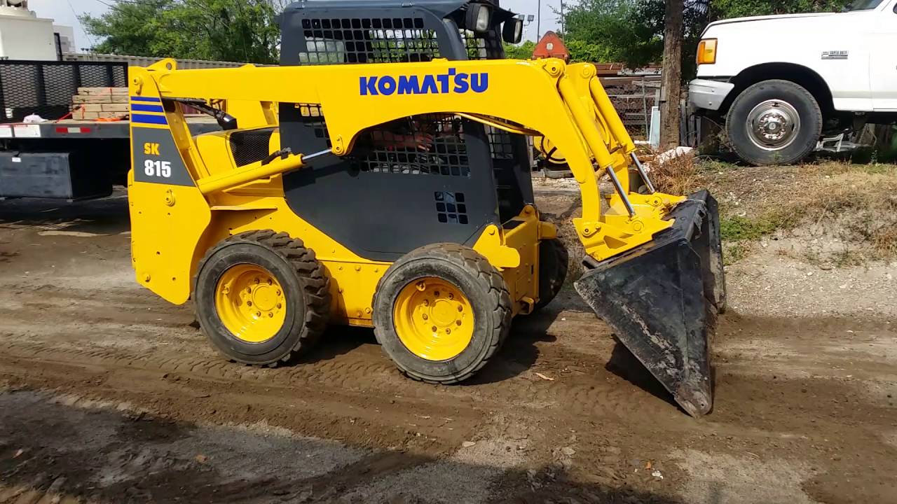 2007 Komatsu SK8155N Skid Steer EV Equipment LLC YouTube