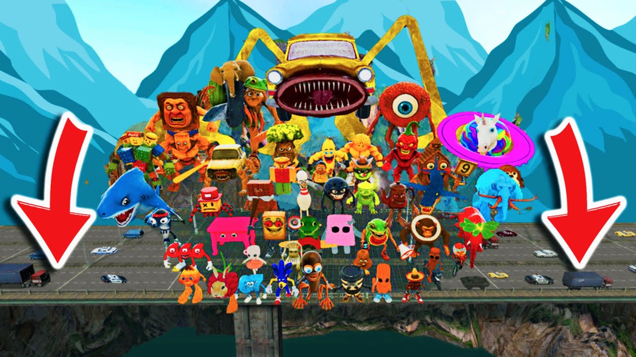 Spartan Kicking ALL Italian Brainrot Memes Into Traffic – Garry’s Mod!