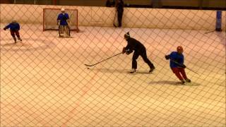 Small sided game with Teemu Selanne and Valtteri Filppula