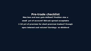 Details Alpha University: Options Risk Checklist Update