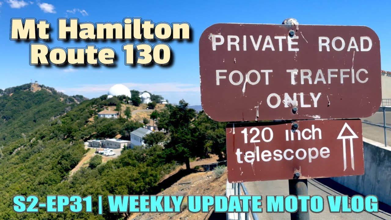 Motorcycle Ride - San Antonio Valley Road Up Mt. Hamilton| 