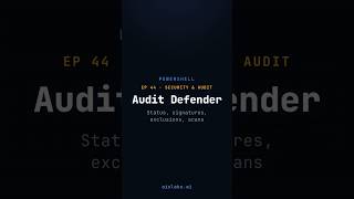 Windows Defender PowerShell: Audit Exclusions Fast