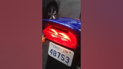 Back off brake light module on a ZRX1200